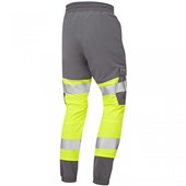 Leo Workwear Hawkridge Yellow EcoViz 4X Stretch Hi Vis Jog Trouser