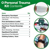Personal Trauma First Aid Kit with Tourniquet & Chito-SAM Patches