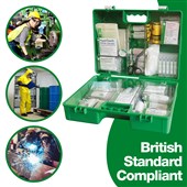 BS8599-1 High Risk PLUS Industrial First Aid Kit with Wall Mount Bracket