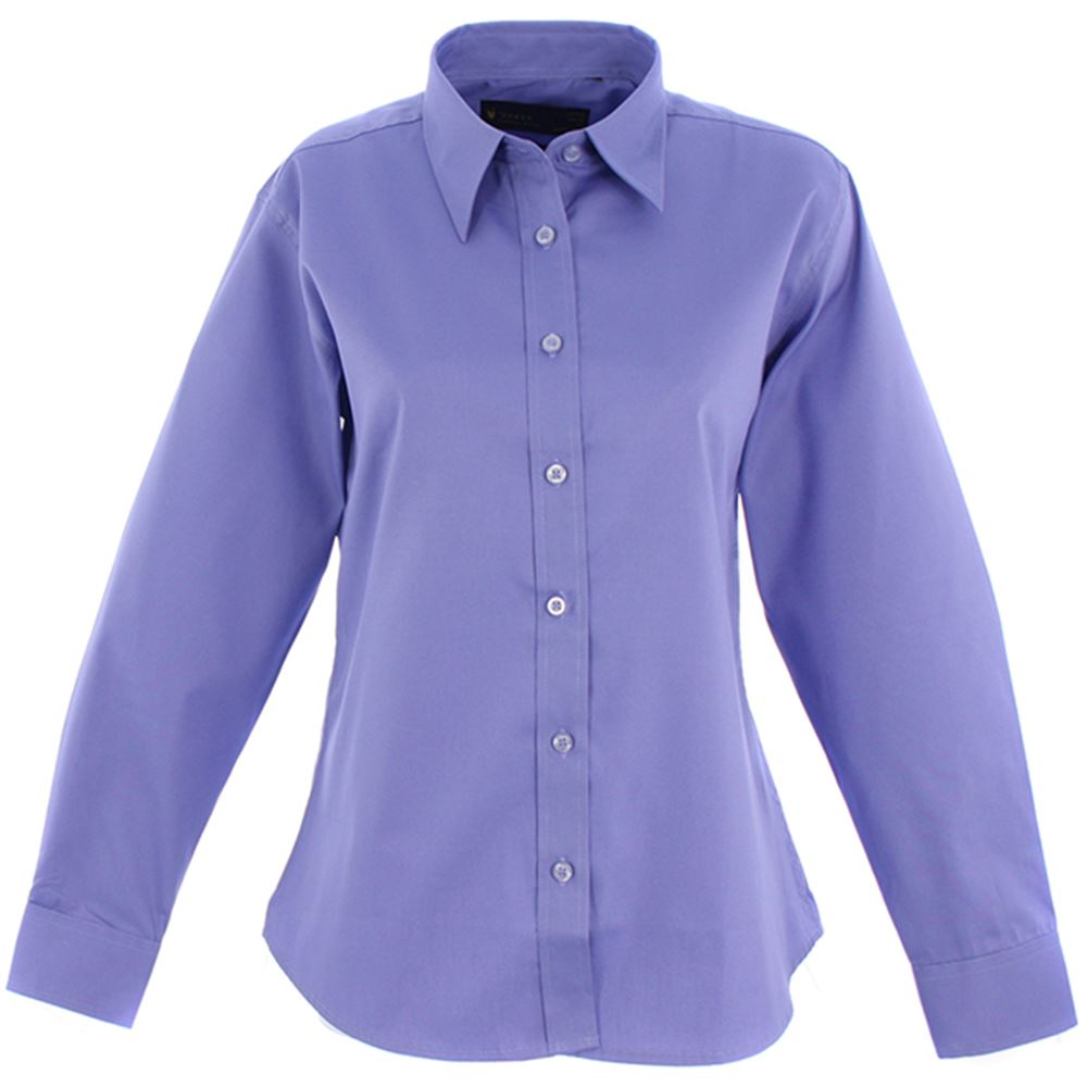 Uneek UC703 Ladies Pinpoint Oxford Long Sleeve Shirt