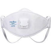 Portwest P361 Trifold FFP3 Valved Dolomite Fold Flat Disposable Masks (Pack 10)