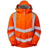 Pulsar PR496 Rail Orange Padded Waterproof Hi Vis Bomber Jacket