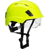 Portwest PS80 Dual Certification Safety Helmet with Integrated Visor - Vented - Wheel Ratchet