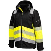 Portwest PW368 PW3 Yellow/Black Extreme Class 1 Waterproof Breathable Hi Vis Rain Jacket
