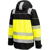 Portwest PW368 PW3 Yellow/Black Extreme Class 1 Waterproof Breathable Hi Vis Rain Jacket