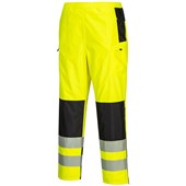 Portwest PW386 PW3 Yellow Women's Waterproof Hi Vis Rain Trouser
