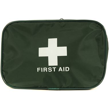 Empty First Aid Zip Case Green - Small