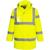 Portwest S599 Yellow Extreme Waterproof Breathable Hi Vis Rain Jacket (3L)