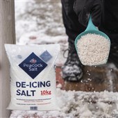 White De-Icing Salt 10kg - Pallet of 100 Bags with Shovel