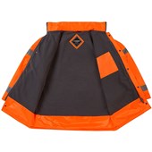 Supertouch Orange Hi Vis Fleece Lined Waterproof Padded Parka Jacket