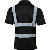 Supertouch Black Hi-Vis Polo Shirt