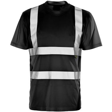 Supertouch Black Hi-Vis T-Shirt