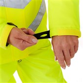 Supertouch Yellow Women's Padded Hi Vis Waterproof Jacket
