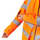 Supertouch Orange Women's Padded Hi Vis Waterproof Jacket