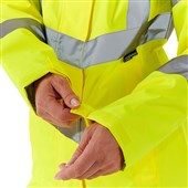 Supertouch Yellow Women's Lightweight Hi Vis Waterproof Jacket