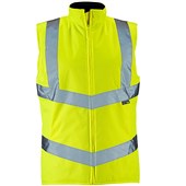 Supertouch Yellow Fleece Lined Women's Hi Vis Bodywarmer
