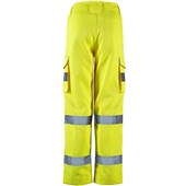 Supertouch Yellow Women's Hi Vis Combat Trousers