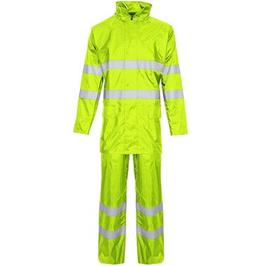 Supertouch Yellow Contractor Hi Vis Rainsuit