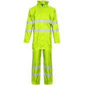 Supertouch Yellow Contractor Hi Vis Rainsuit