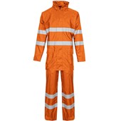 Supertouch Orange Contractor Hi Vis Rainsuit