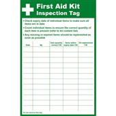 First Aid Kit Inspection Tag (Pack 10)