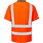 Leo Workwear Newport Orange Comfort EcoViz Hi Vis T-Shirt