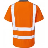 Leo Workwear Braunton Orange Coolviz EcoViz Hi Vis T-Shirt  