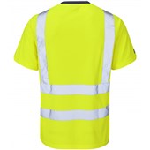 Leo Workwear Braunton Yellow Coolviz EcoViz Hi Vis T-Shirt  