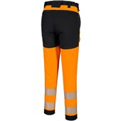 Portwest T140 PW3 Orange Stretch Hi Vis Trouser