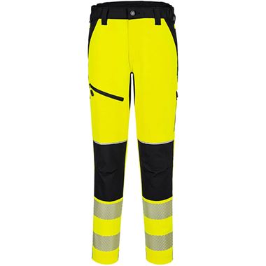 Portwest T140 PW3 Yellow Stretch Hi Vis Trouser