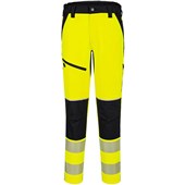 Portwest T140 PW3 Yellow Stretch Hi Vis Trouser