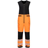 Portwest T150 PW3 Orange Waterproof Breathable Hi Vis Rain Salopettes (3L) Portwest T150 PW3 Orange Waterproof Breathable Hi Vis Rain Salopettes (3L)