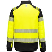Portwest T170 PW3 Yellow Hybrid Padded Lined Hi Vis Baffle Jacket