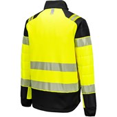 Portwest T170 PW3 Yellow Hybrid Padded Lined Hi Vis Baffle Jacket