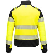 Portwest T171 PW3 Yellow Women's Hybrid Padded Lined Hi Vis Baffle Jacket