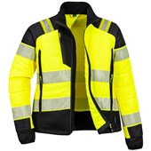 Portwest T171 PW3 Yellow Women's Hybrid Padded Lined Hi Vis Baffle Jacket