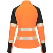 Portwest T173 PW3 Orange Women's 1/4 Zip Hi Vis Sweatshirt