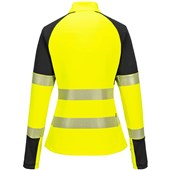 Portwest T173 PW3 Yellow Women's 1/4 Zip Hi Vis Sweatshirt