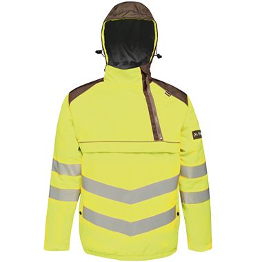 Regatta TRA316 Tactical Yellow Hi Vis Waterproof Breathable Overhead Bomber Jacket