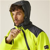 Regatta TRA316 Tactical Yellow Hi Vis Waterproof Breathable Overhead Bomber Jacket