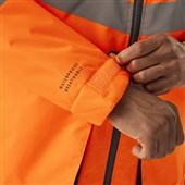 Regatta TRA340 Tactical Orange Hi Vis Waterproof Fleece Lined Parka Jacket