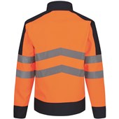 Regatta TRA625 Pro Orange/Navy Two Tone Hi Vis Softshell Jacket (3L)