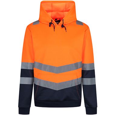 Regatta TRF663 Pro Orange/Navy Two Tone Hi Vis Hoodie