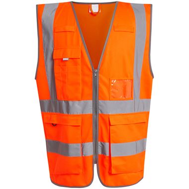 Regatta TRS251 Pro Orange Zipped Hi Vis Executive Vest