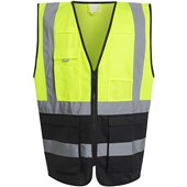 Regatta TRS251 Pro Two Tone Zipped Hi Vis Executive Vest