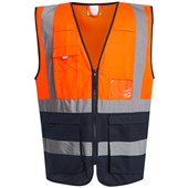 Regatta TRS251 Pro Two Tone Zipped Hi Vis Executive Vest