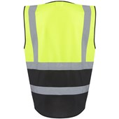 Regatta TRS251 Pro Two Tone Zipped Hi Vis Executive Vest