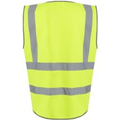 Regatta TRS251 Pro Yellow Zipped Hi Vis Executive Vest