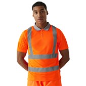 Regatta TRS271 Pro Contract Orange Hi Vis Polo Shirt