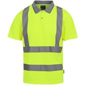 Regatta TRS271 Pro Contract Yellow Hi Vis Polo Shirt